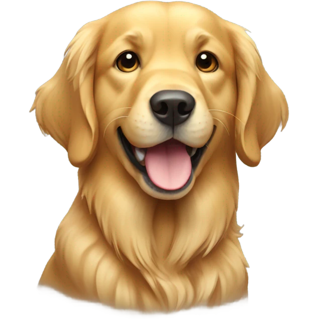 Perro Golden retriever emoji