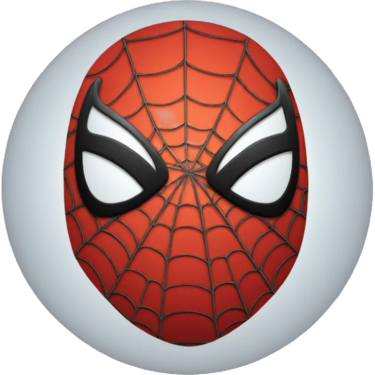 spiderman face under the mask in circular emoji