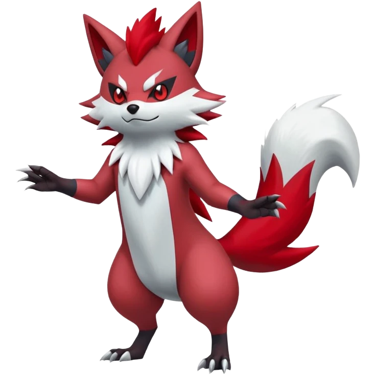Zorua-Zoroark-Zangoose-Fakémon-hybrid-creature (full body)  emoji