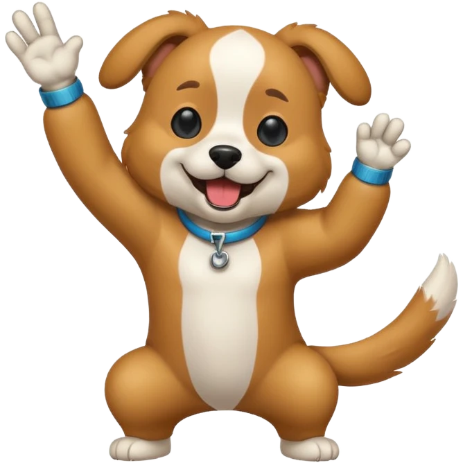 dog dabbing emoji