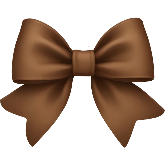 Brown bow emoji