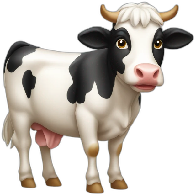 Vache sur poule emoji
