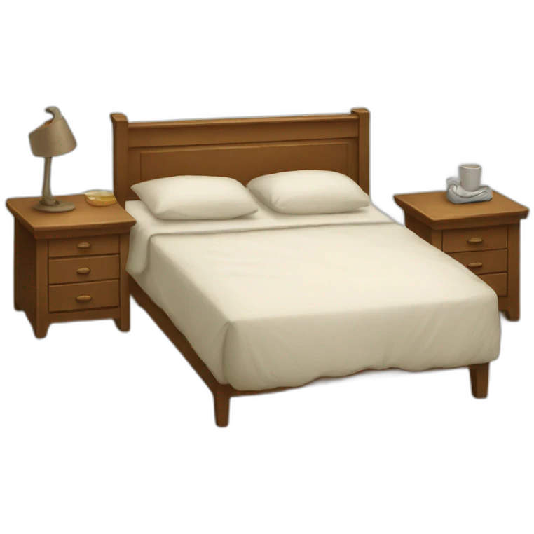 unmade bed emoji