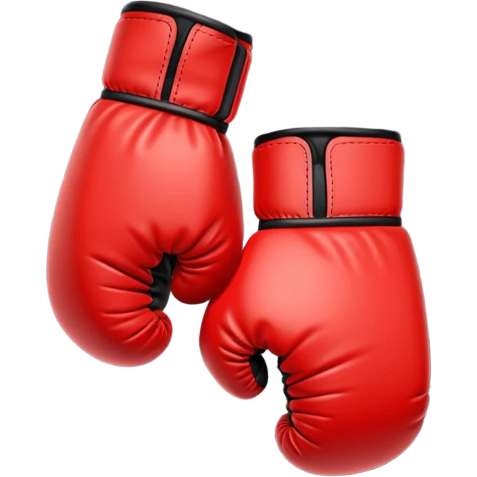 Minimalistic flat vector icon, iOS style, thin black contour on white background. Boxing gloves or a fighter silhouette in stance. emoji