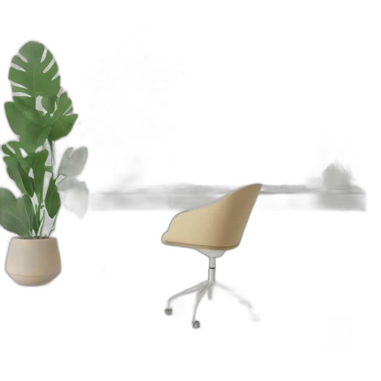 aesthetic greenery minimalist clean workspace emoji