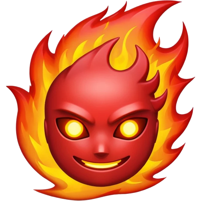 CYBERPUNK FIRE RED emoji