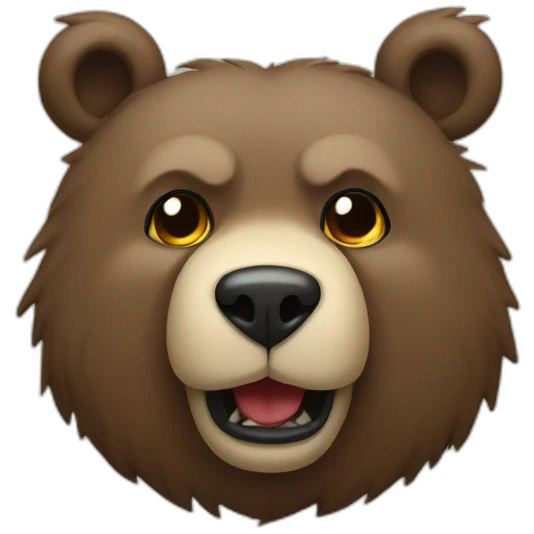 Ours-méchant emoji