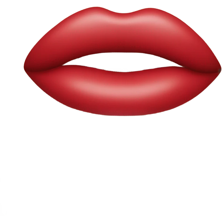 Big kissing lips emoji