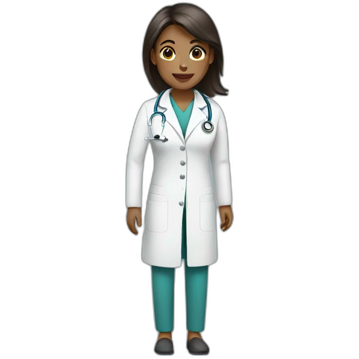 Female doctors treat patients emoji