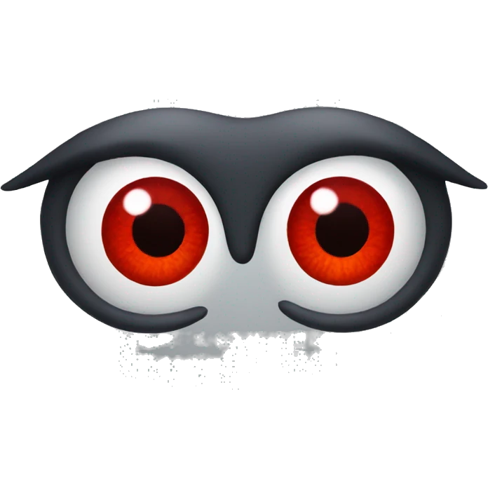 Red eyes emoji