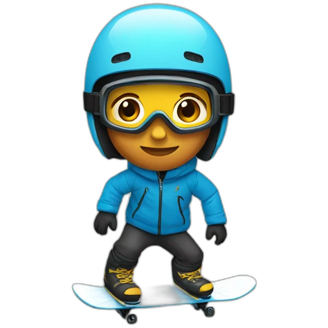 snow boarder emoji