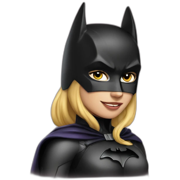 Batman on cat woman emoji