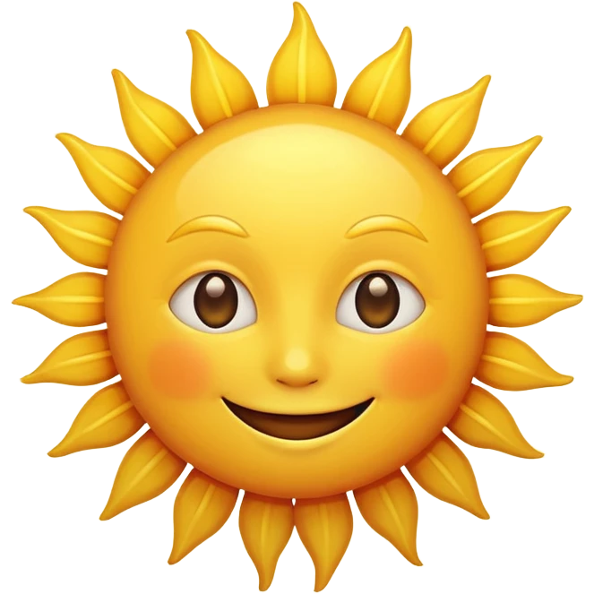smiling sun emoji emoji