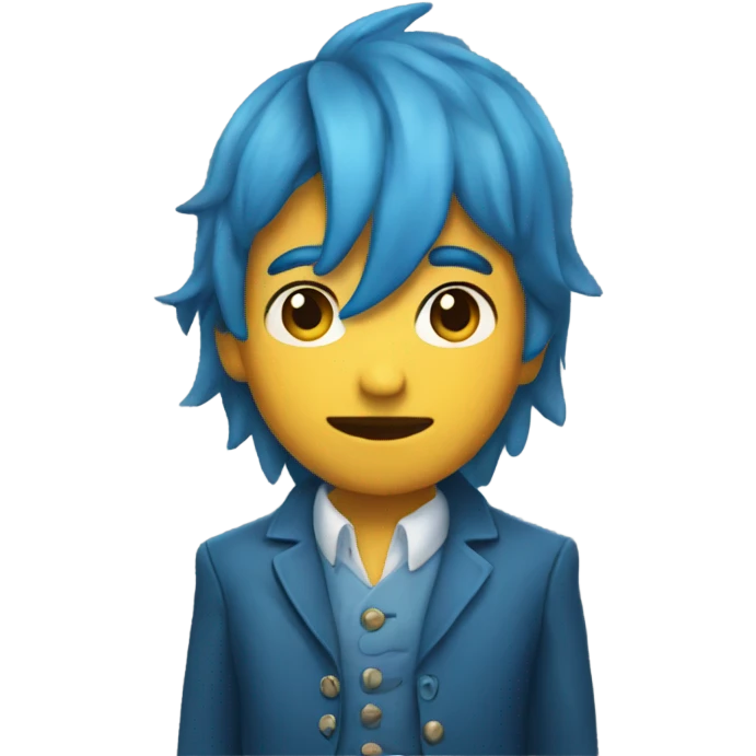Corazon azul emoji