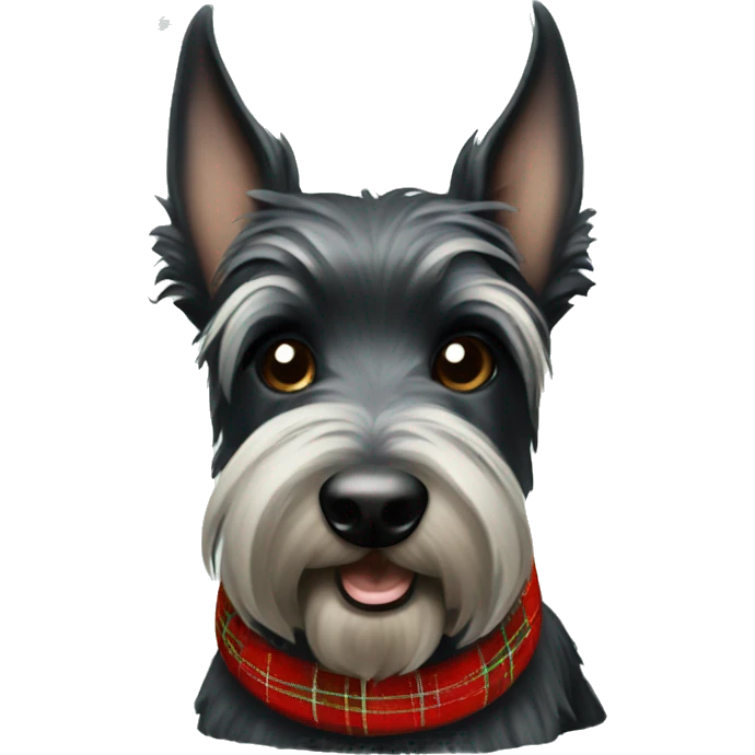 Scottish terrier Christmas  emoji