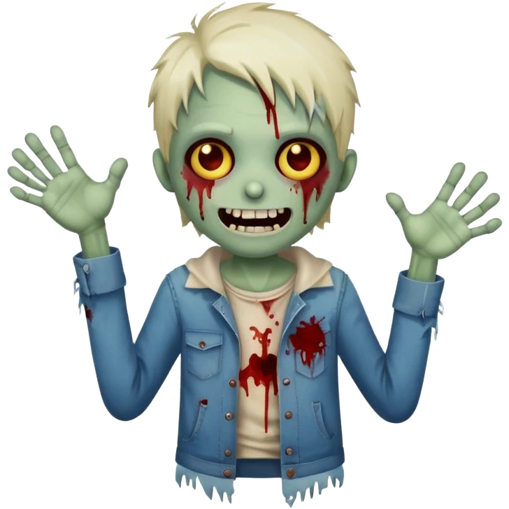 Cute zombie  emoji