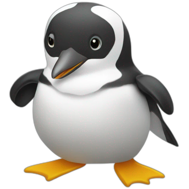 Pingouin sur chev emoji