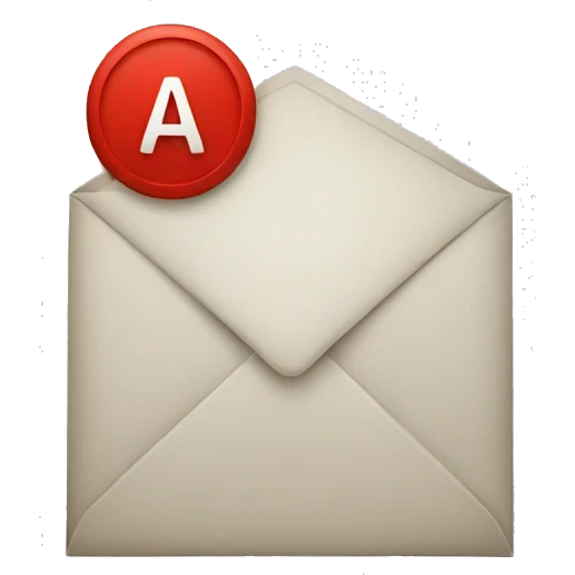 letter icon red letter emoji
