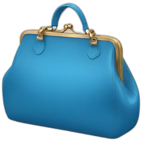 empty purse blue emoji