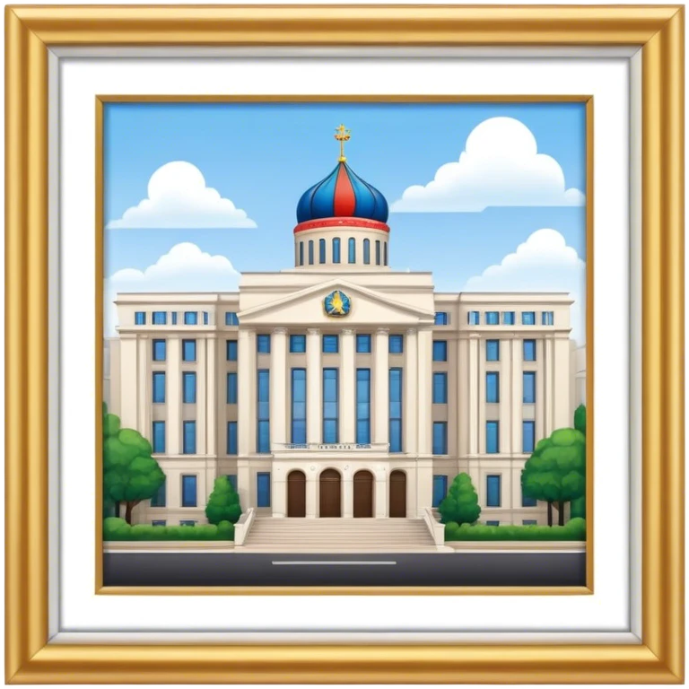 Russian embassy building.  looks realistic. Not a painting, just a building emoji