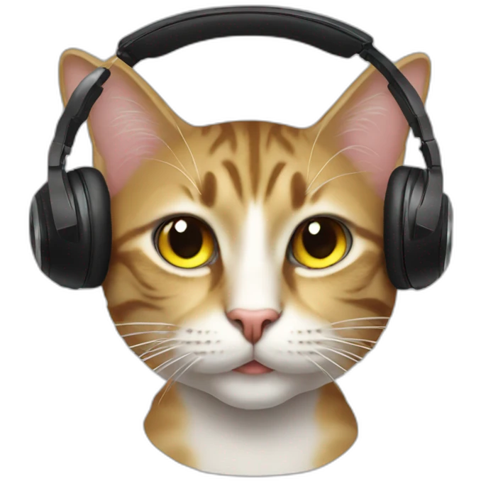 DJ cat emoji