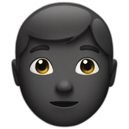 a person who is shadows so you can't see them emoji