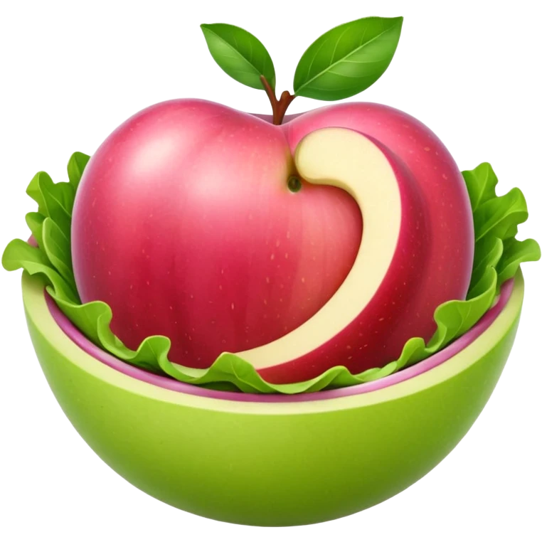salad pink variation 2, apple style emoji emoji