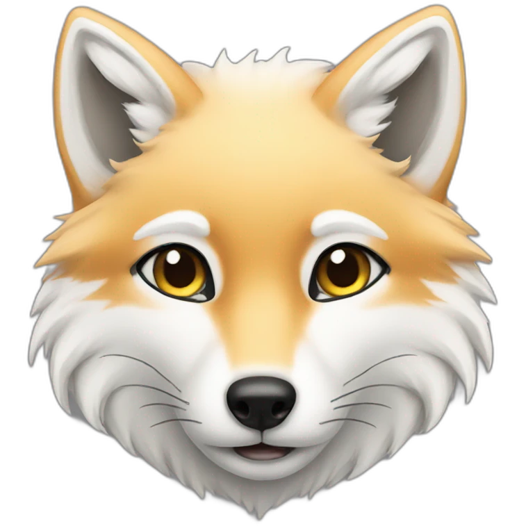 white fox emoji