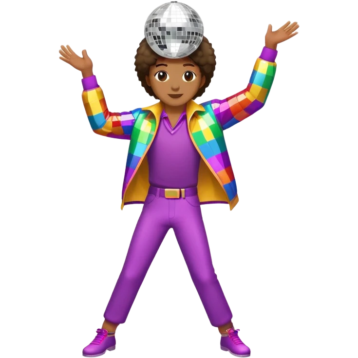 dancing with discoball emoji
