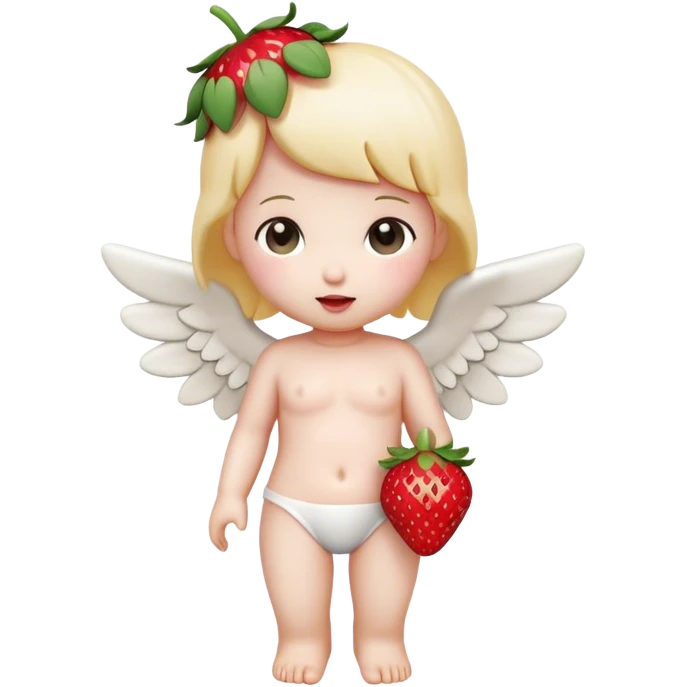 sonny angel with strawberry emoji