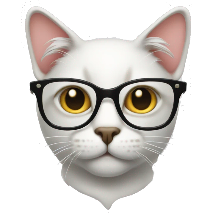 cat in glasses with dollar sign emoji