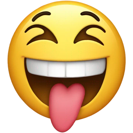 Emoji with heart eyes and Laughing one hand over the mouth emoji