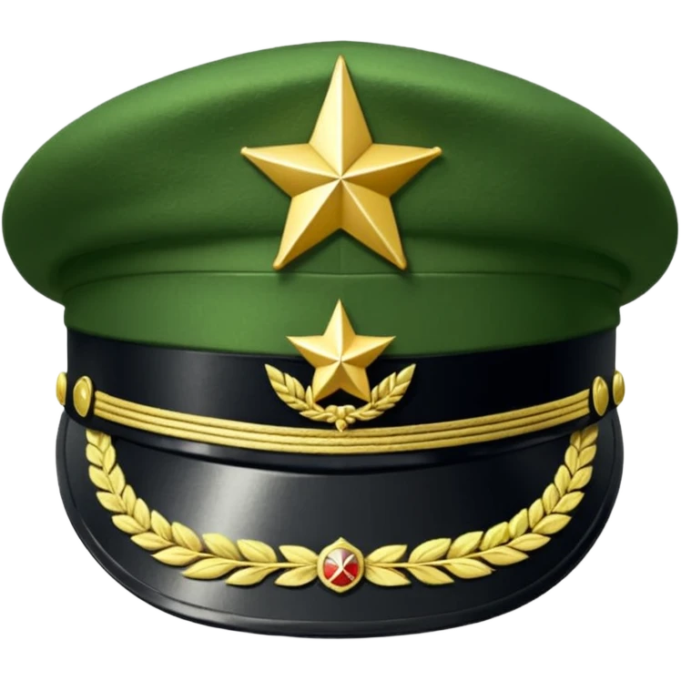 military hat emoji