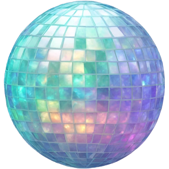 Opal gemstone disco ball emoji
