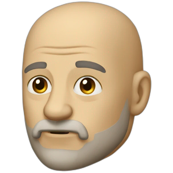 A old knight bald bate palmas emoji