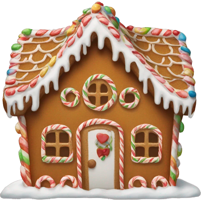 gingerbread house emoji