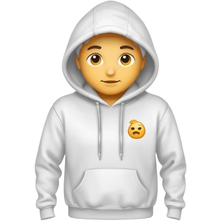White hoodie emoji