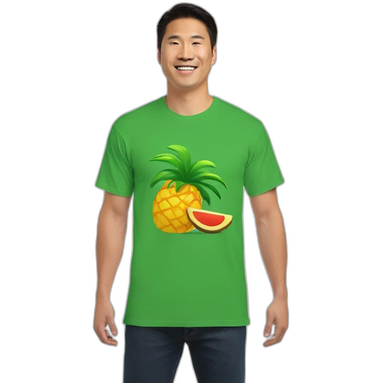 hawaian tshirt with a loading emoji
