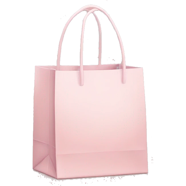 Pale Pink shopping bags emoji