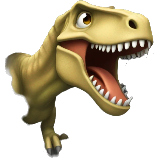 dinosaur coming out of a vent emoji