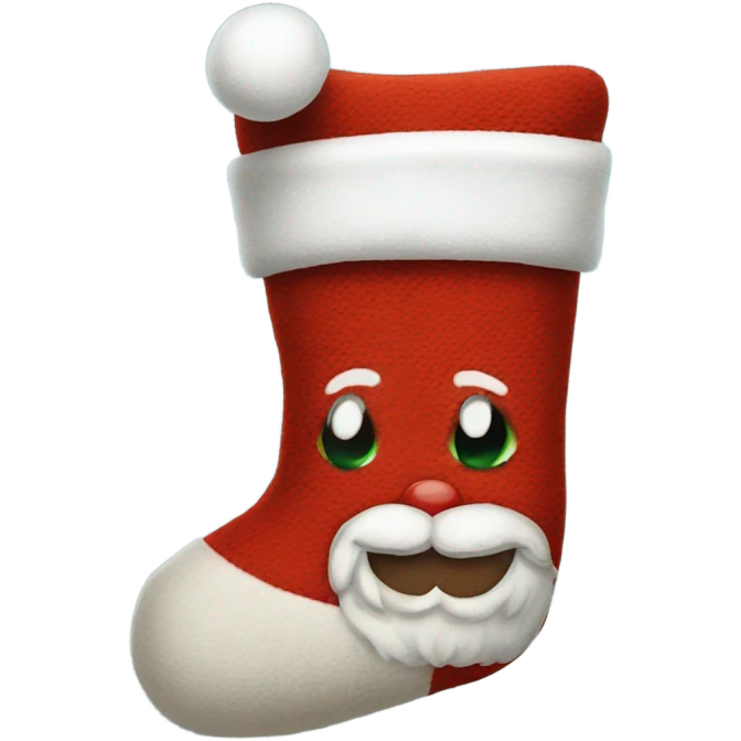 Santa sock emoji