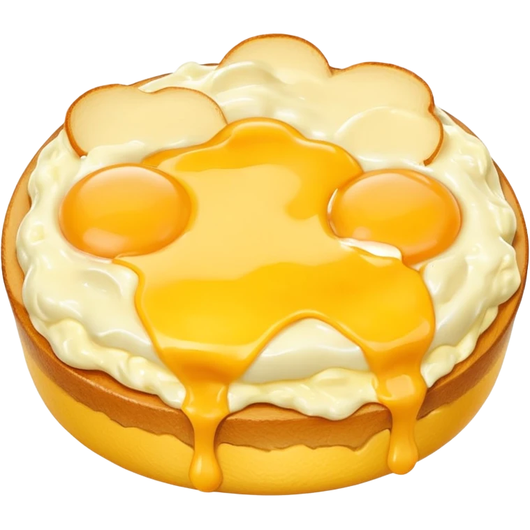 Scrambled eggs with cheese on top emoji