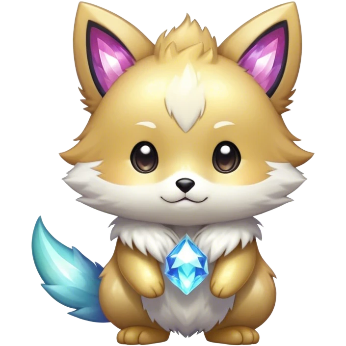  High quality detailed Cute Cool Kawaii stylish Pretty Chibi Fur-Sona Shiny Colorful Sparkly Fakemon Full Body emoji