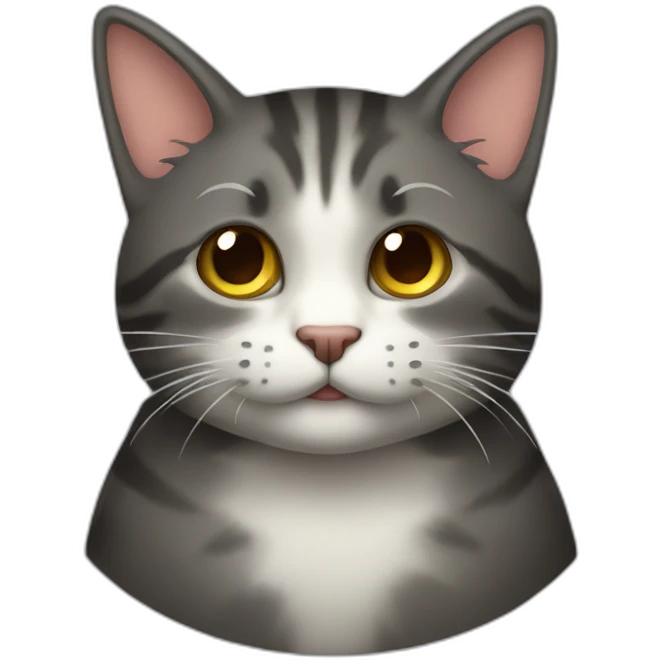 Gato tirando objetos emoji