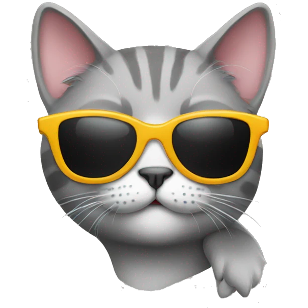 Cat with sunglasses emoji