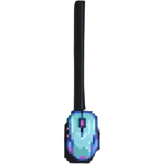 computer mouse, pixel art style emoji