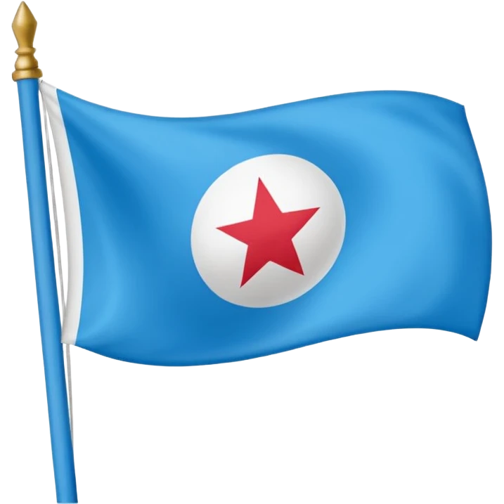 Vorrei creare una piccola bandiera per un emoji una bandiera del Napoli con i suoi colori e la sua N particola in modo che si capisca che sia del Napoli emoji