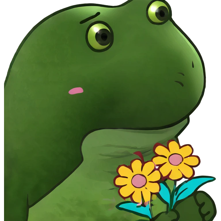 Chick with flowers emoji
