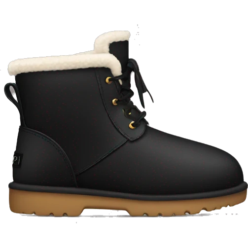 black ugg boot emoji