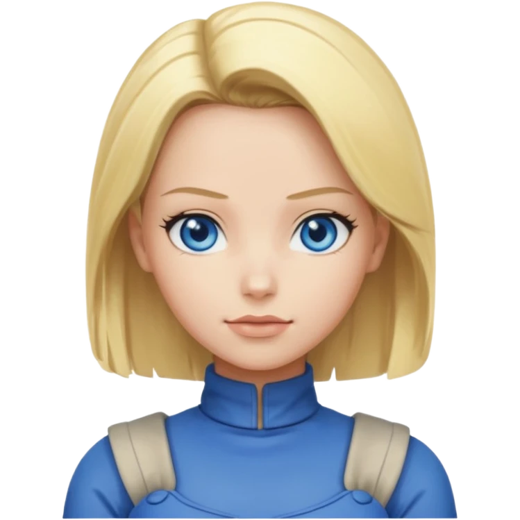Android 18 from dragon ball super emoji